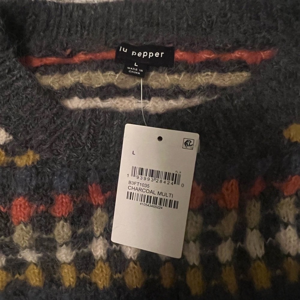 Multicolor Patterned Sweater - Picture 4 of 4
